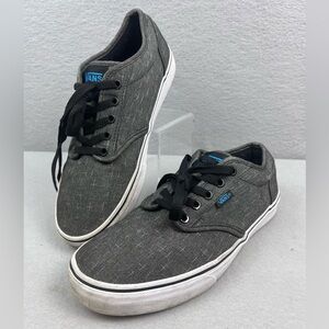 Vans off the wall Skateboarding shoes Men’s size 9 us Grey Black white lace up